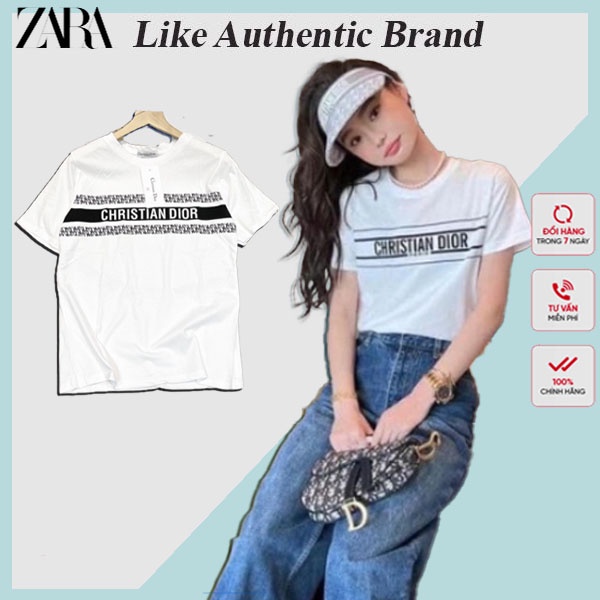 Áo Z.a.r.a Collab Áo Phông Dior Nữ Siêu Đẹp