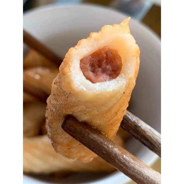 Chả Mực Xoắn Ống Lacusina - mực xoắn Việt, viên chiên rán, viên thả lẩu ngon 500g