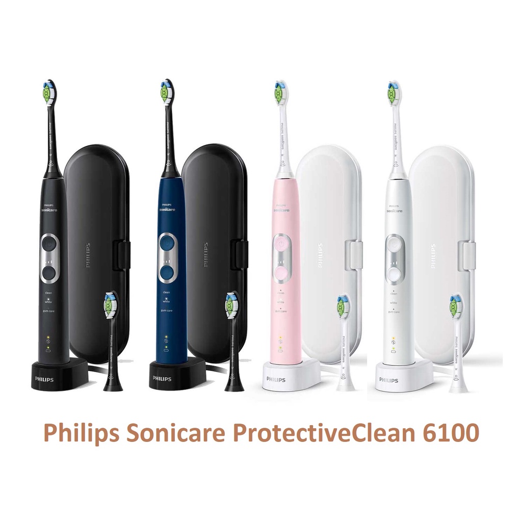 Bàn chải điện Philips Sonicare 6100 Protective Clean, 3 chế độ chải, 3 mức rung