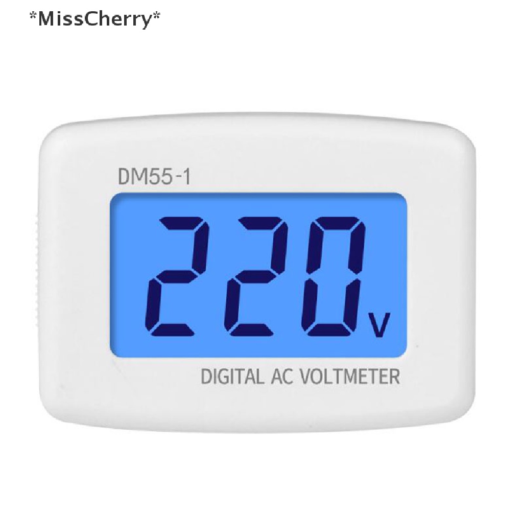 Đồng hồ đo điện áp kỹ thuật số AC 80-300V phích cắm EU US DM55-1 màn hình LCD
