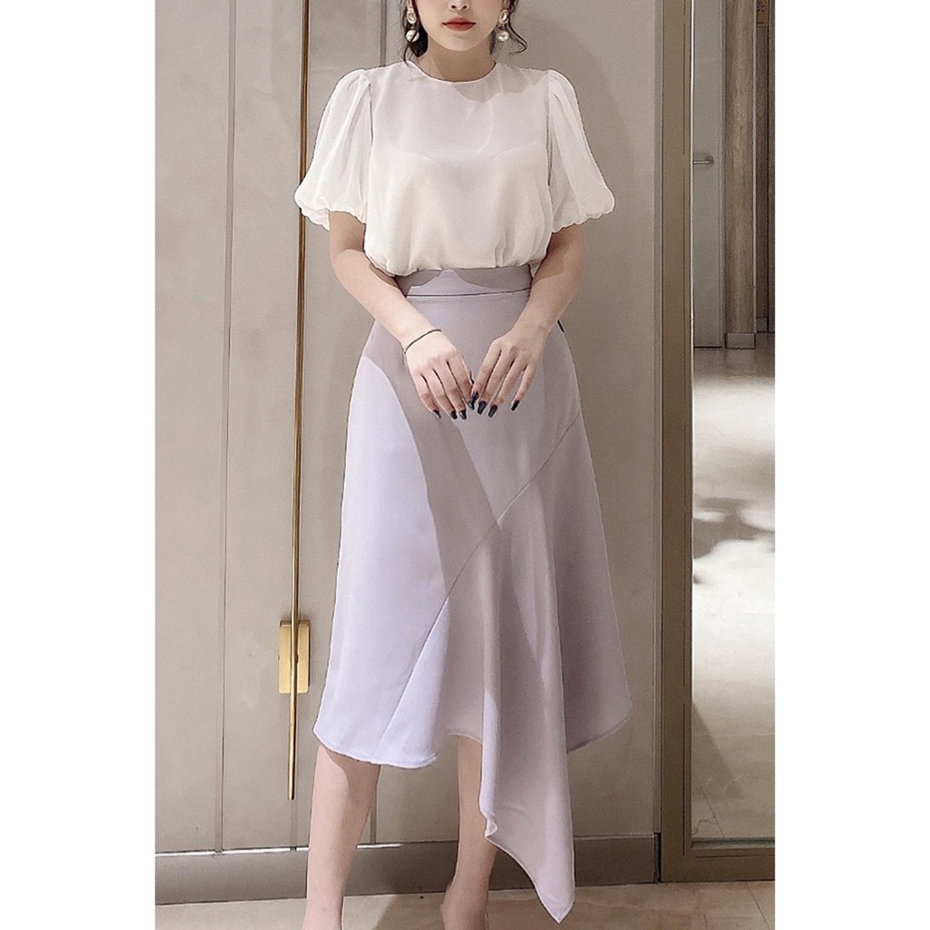 [Mã WABRHI5 giảm 15% đơn 599K] Chân váy nữ vạt lệch 1 bên JDA0731 - 20Again | BigBuy360 - bigbuy360.vn