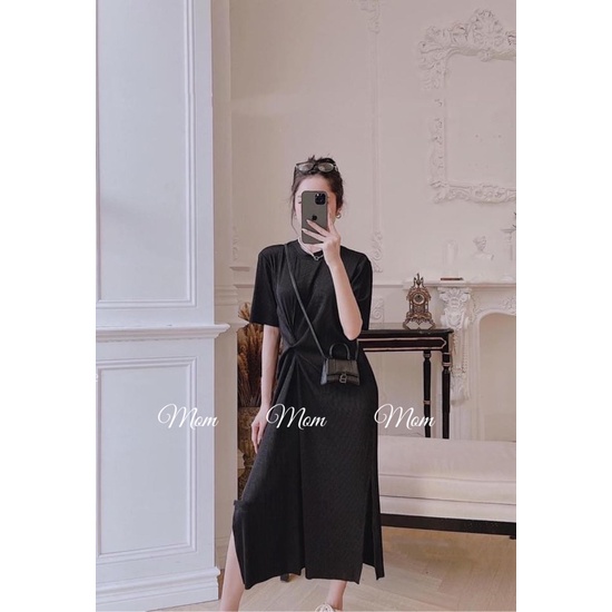 ĐẦM SUÔNG TĂM SOẮN EO GỌN DÁNG dài tới bắp chân