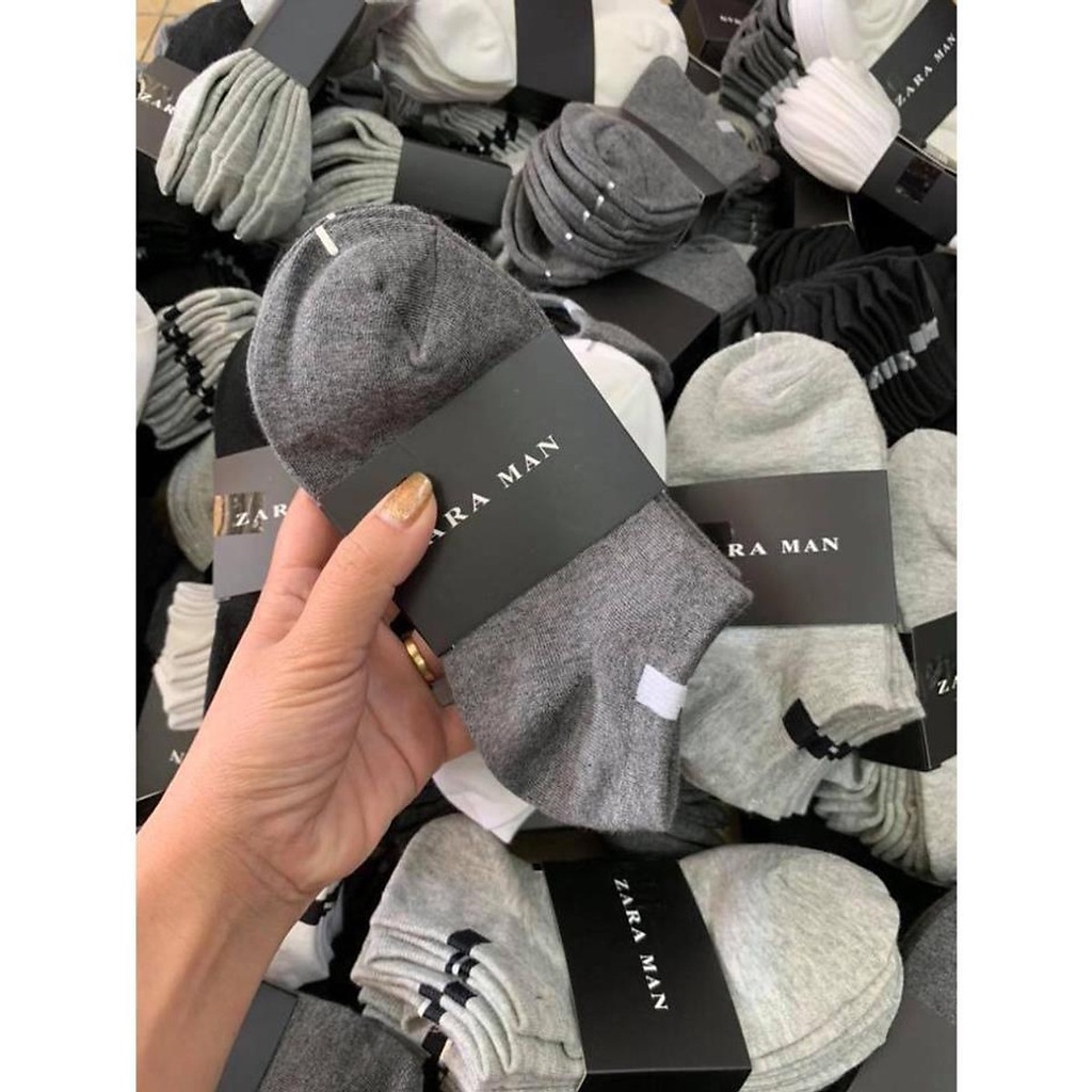 SET 10 đôi tất nam Zara Men cổ ngắn, 10 ĐÔI NHIỀU MÀU