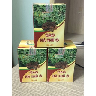 Bộ 3 lọ Cao Hà thủ ô Minh Nhi, lọ thủy tinh 100gram