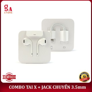 Combo tai x & jack chuyển 3.5mm