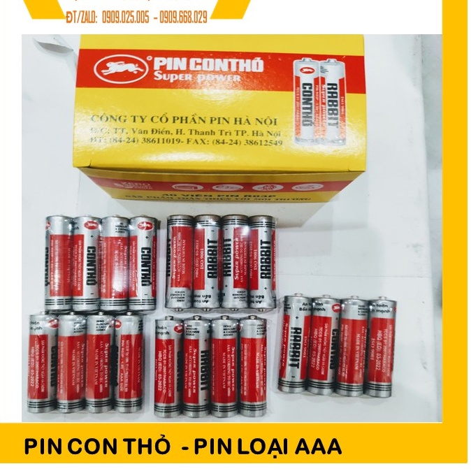 PIN CON THỎ 3A - An toàn bền vững - Đạt tiêu chuẩn IS0 9001, sản phẩm của HABACO