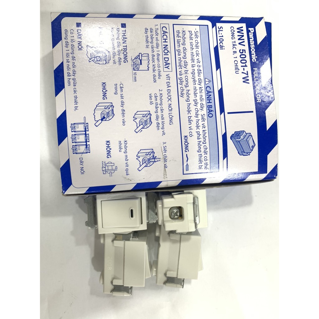 ⚡️Công tắt pana 1 chiều  full-color WNV 5001-7W- Tuấn Yến Giá Sĩ⚡️