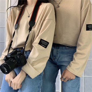 Áo Thun Basic Unisex Tay Dài Ulzzang Cặp Đôi