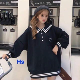 Áo thuỷ thủ thêu tim H&S