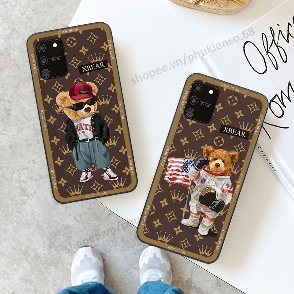 Ốp lưng điện thoại Samsung S10 Lite in hình gấu bear, kaws, doremon thời trang, ốp lưng cao cấp chất lượng