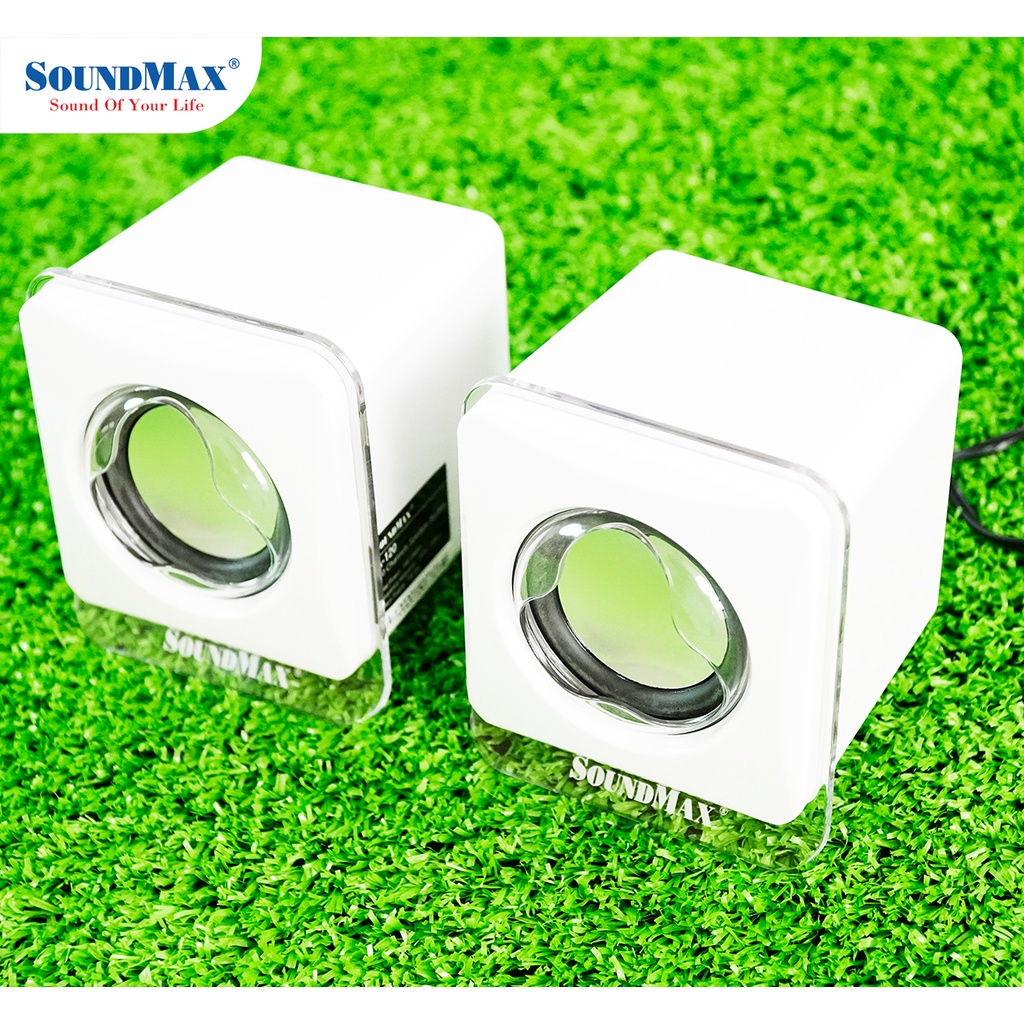 [Mã 44ELSALE2 giảm 7% đơn 300K] Loa Soundmax A120/2.0 Trắng - Hàng Chính Hãng