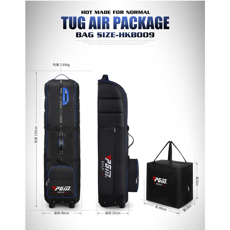 Cover túi gậy máy bay có khóa mã  - Extra Thick Golf Travelling Bag With Lock