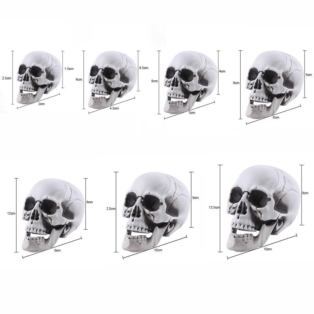 Mô hình đầu lâu mini bằng nhựa trang trí halloween