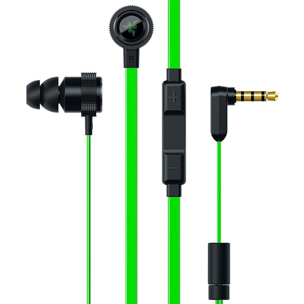 Tai Nghe Razer Hammerhead Pro V2 Cáp Kiểu Phẳng Với Điều Khiển Âm Lượng 3.5Mm Đa Hướng Cho Tai Nghe Chơi Game
