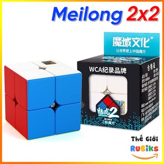Rubik 2x2 MoYu MeiLong MFJS Stickerless Rubic 2 Tầng 2x2x2