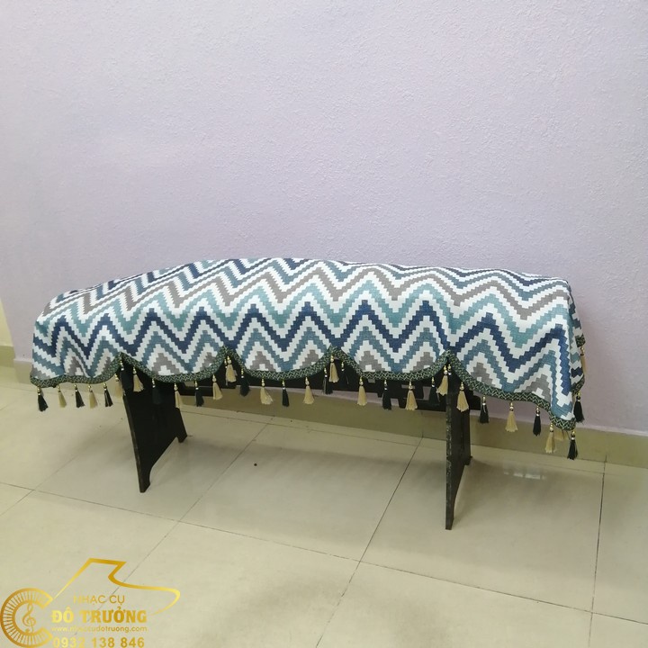 Khăn Phủ Đàn Cổ Tranh Đàn Guzheng Trung Quốc mẫu Sọc Kẻ Bắc Âu