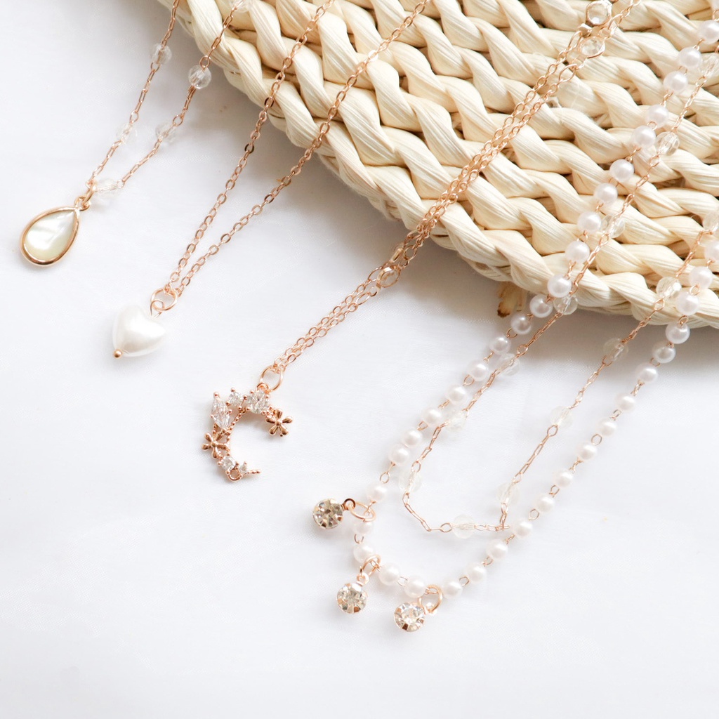 Vòng cổ choker Đính Ngọc Trai Thời Trang Dành Cho Nữ