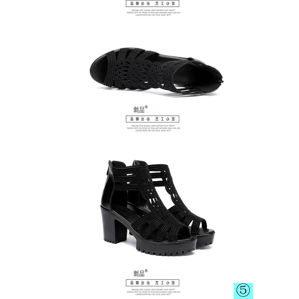 Giày Sandal Đế Dày Mềm Hở Ngón Đính Đá Thời Trang Cho Nữ Trung Niên 2022