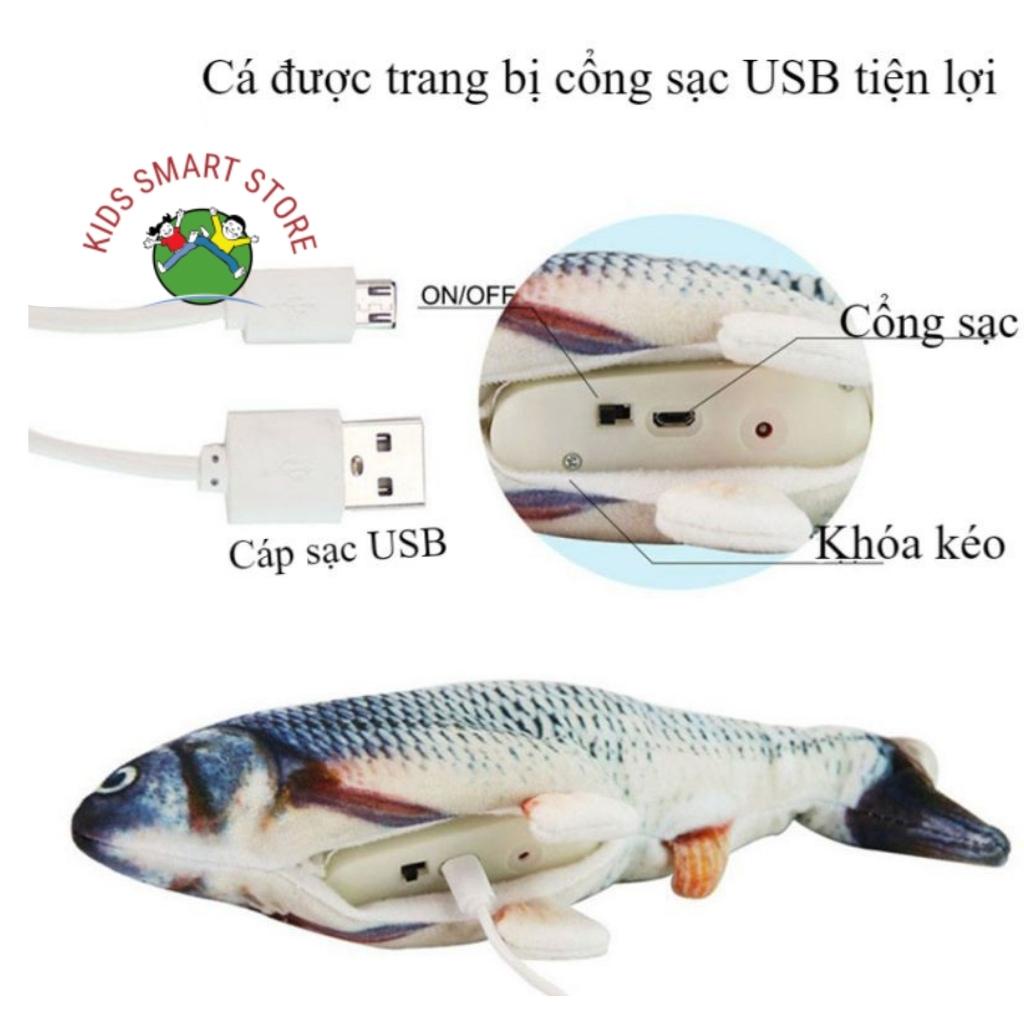 Đồ Chơi Cá Nhảy Sạc Điện Vui Nhộn Cá nhảy Vỗ Mông Cho Bé Hót tik tok