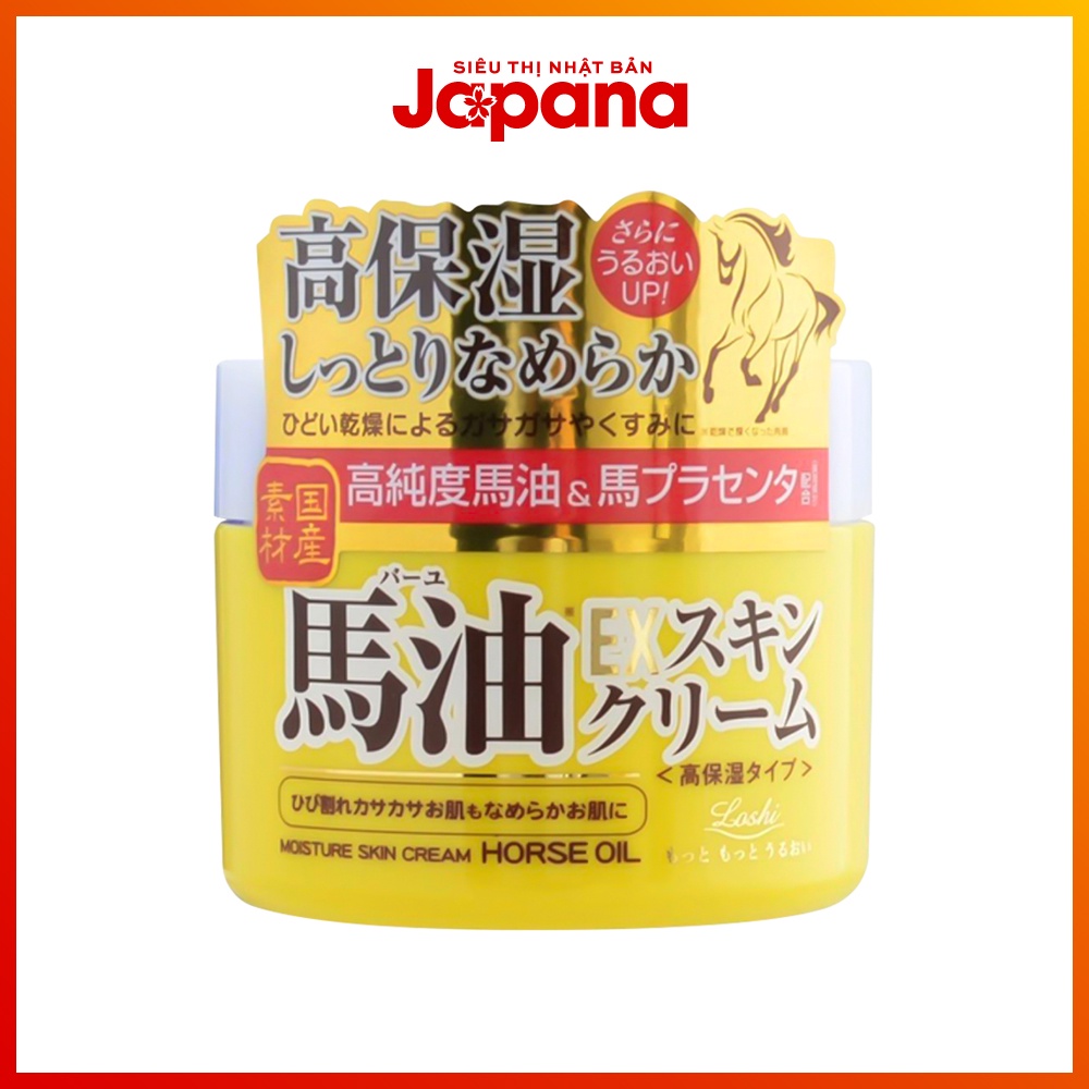 Kem dưỡng da dầu ngựa Cosmetex Roland Loshi Moist Aid Ex Skin Cream Ba 100g