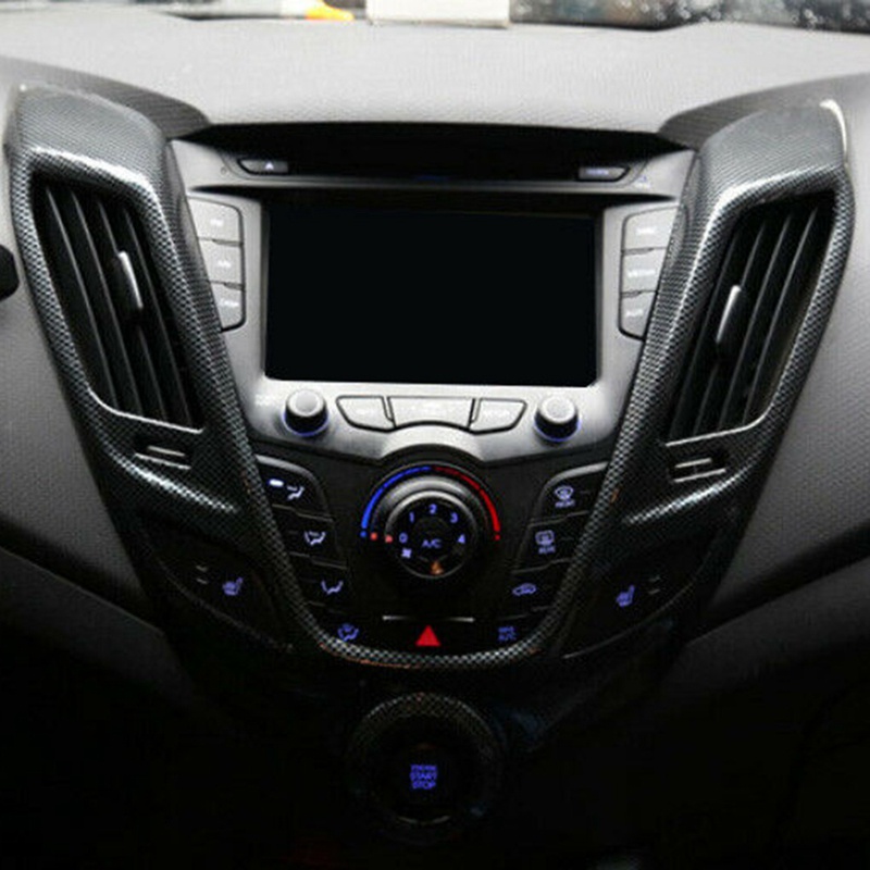 Miếng Dán Trang Trí Lỗ Thông Gió Xe Hơi Bằng Sợi Carbon Cho Hyundai Veloster 2011-2017