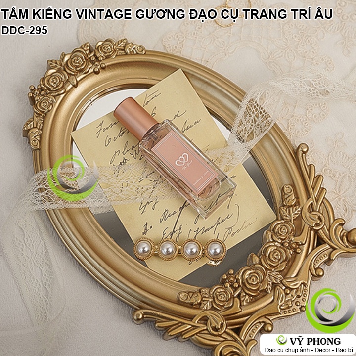 TẤM KIẾNG VINTAGE GƯƠNG CỔ PHONG CÁCH CHÂU ÂU ĐẠO CỤ TRANG TRÍ CHỤP ẢNH SẢN PHẨM TRANG SỨC MỸ PHẨM DDC-295