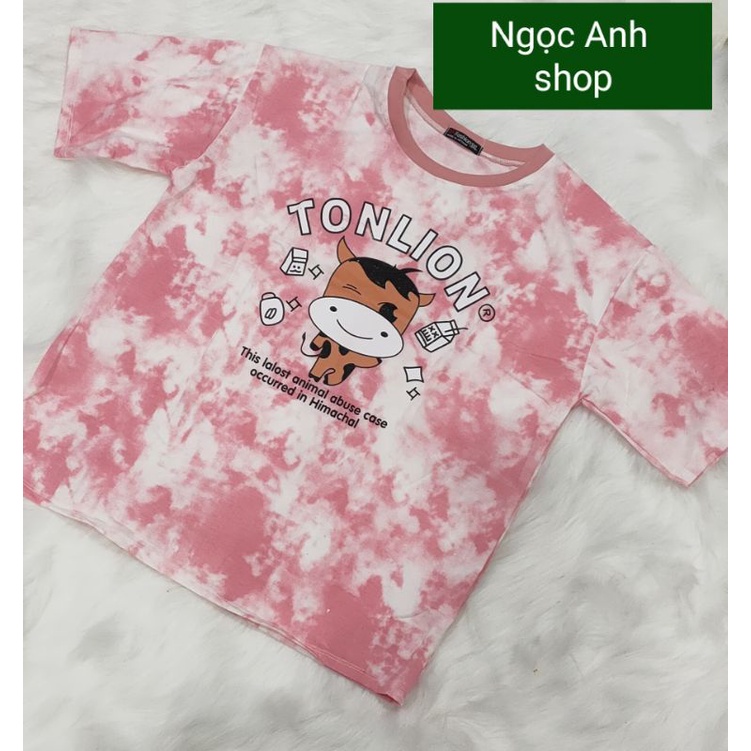 Áo phông form rộng bò sữa
