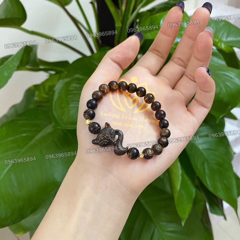 Vòng Tay Trầm Hương Hồ Ly Sánh Chìm - Hàng Đẹp - Vòng Tay Nam Nữ Phong Thuỷ May Mắn
