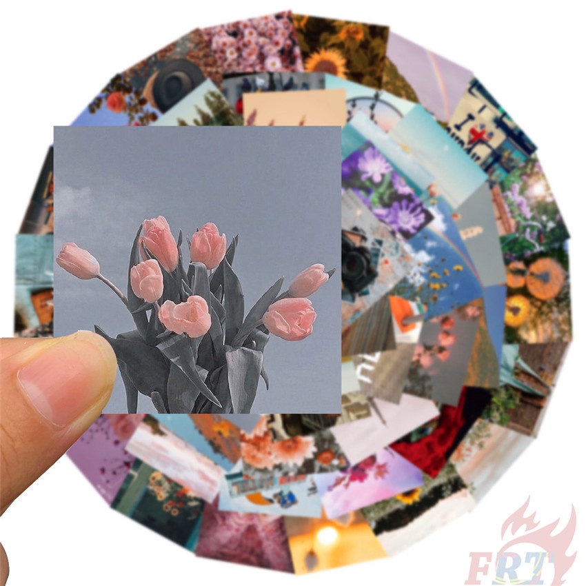 ❉ Beautiful Scenery Series 02 Afternoon . Retro Memory Stickers ❉ 56Pcs/Set DIY Fashion Mixed Luggage Laptop Skateboard Doodle Decals Stickers
