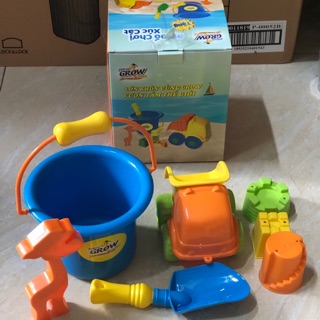 Bộ đồ chơi xúc cát cho bé quà Abbott Grow, xúc cát đồ chơi