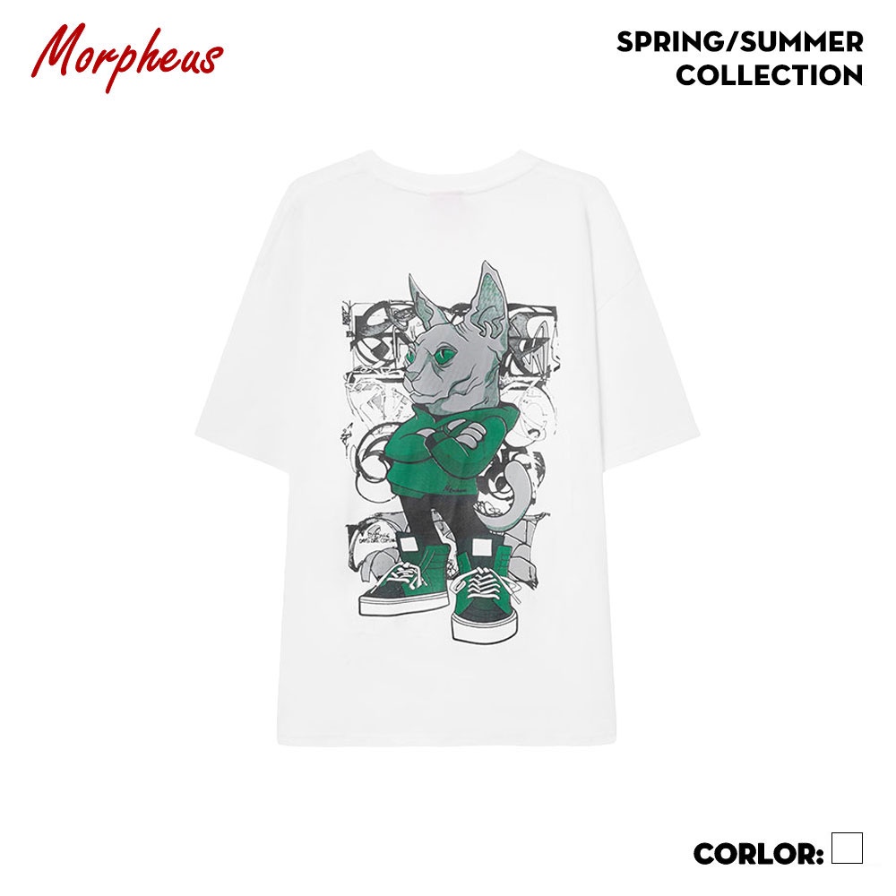 Áo Thun Unisex Morpheus màu trắng 100% Cotton - Local Brand Chính Hãng