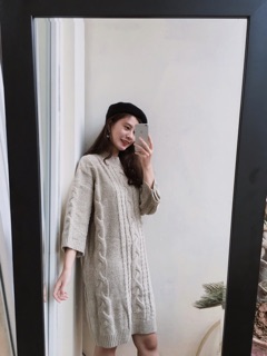 Váy len thừng dày 