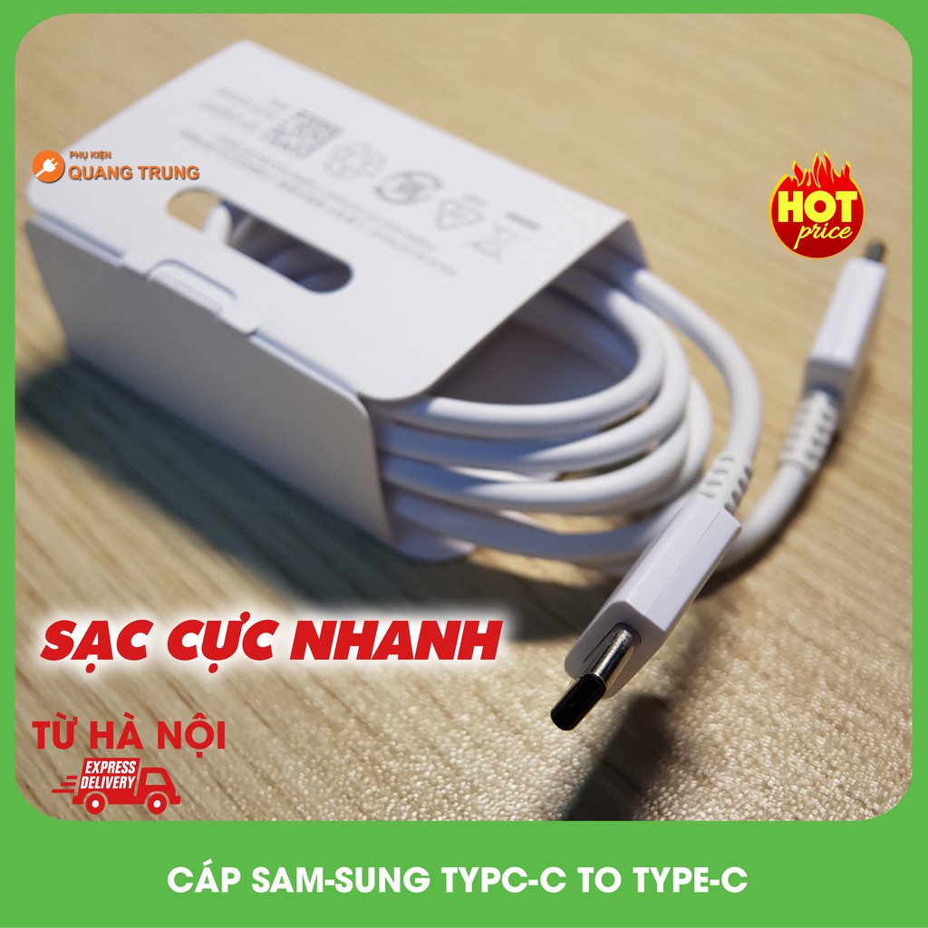 Cáp sạc nhanh sam-sung typeC to TypeC,sạc cực nhanh,chuẩn hãng