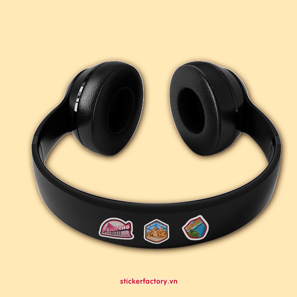 Vol 28 Vietnam Tourist Place - Little sticker sheet A6 cán màn kim tuyến cao cấp - Sticker Factory