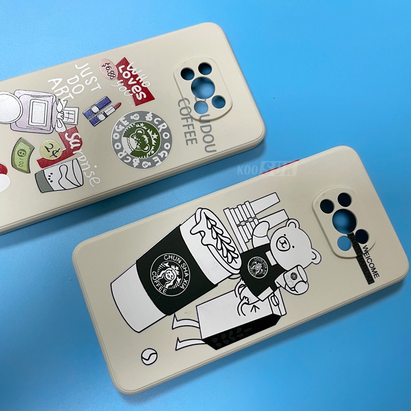 Ốp điện thoại KOOSUK silicone dẻo bảo vệ ống kính camera hoạt hình dành cho POCO X3 NFC POCOPHONE M3 PRO M5S