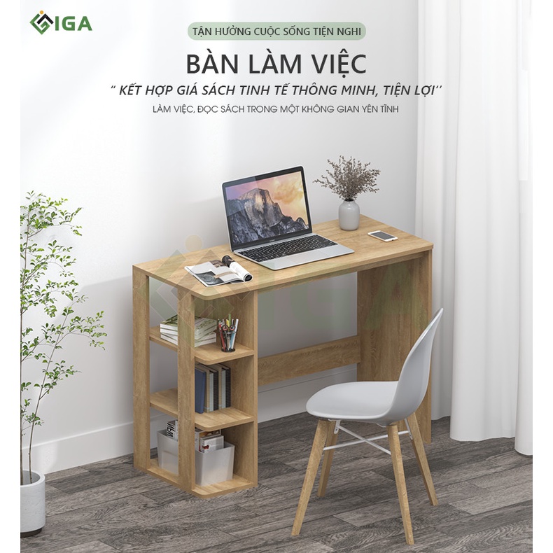 [HỎA TỐC]Bàn làm việc, bạn học thông minh màu gỗ cháy. GP73.08