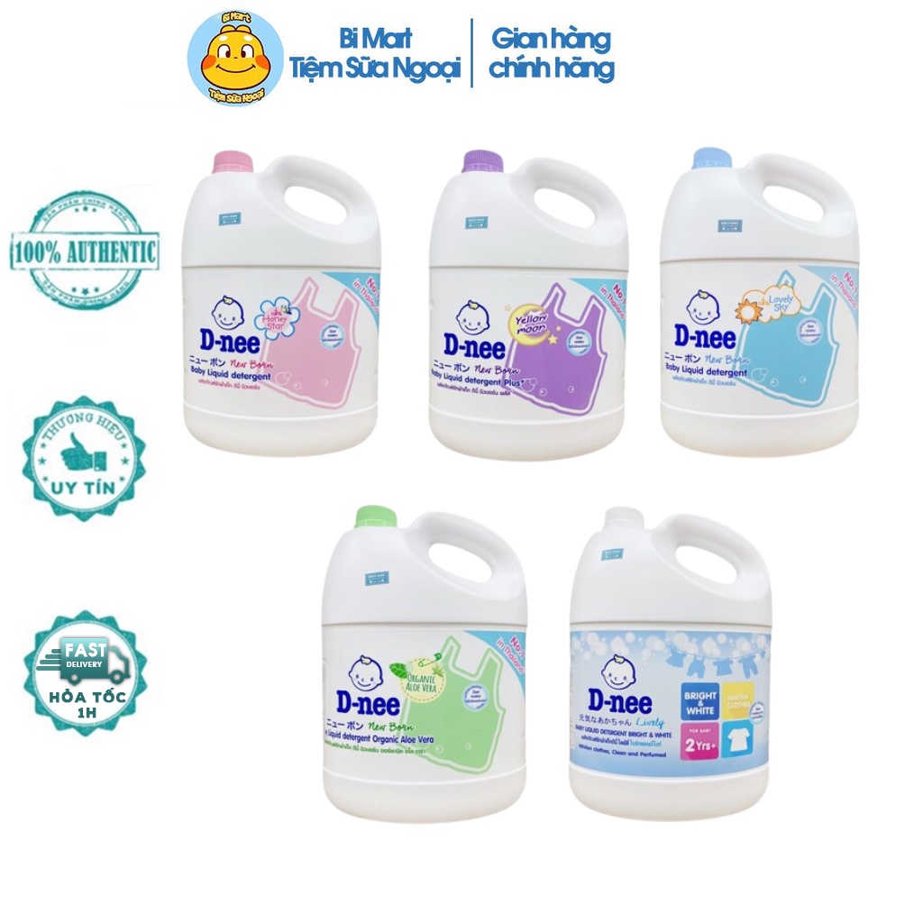 Nước giặt D-nee Thái Lan hương thơm dễ chịu mềm mại và an toàn cho làn da trẻ sơ sinh 3000ml - 𝐁𝐢𝐦𝐚𝐫𝐭
