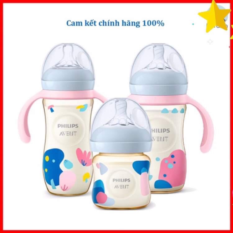 Bình sữa Avent Natural PPSU 125ml 260ml 330ml [Được chọn núm][Cam kết chính hãng 100%]