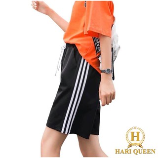 Quần đùi nữ 3 sọc cá tính