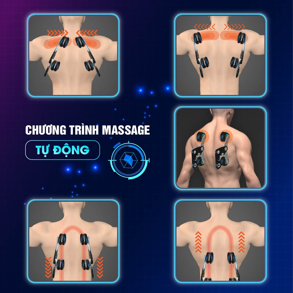 Ghế Massage Toàn Thân Thông Minh Okusaki AM-128 - Phiên Bản Mới 2021