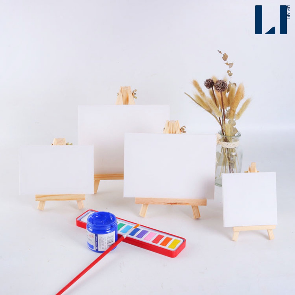 Toan vẽ canvas mini kèm giá vẽ. Canvas mini kèm giá đỡ LIM Art