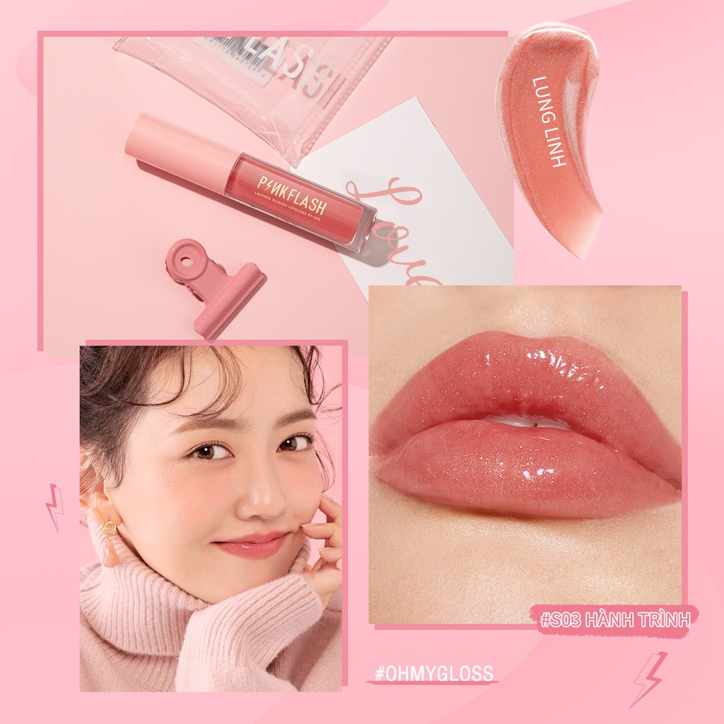 Set Of 4 Pinkflash Lip Gloss Moisturizes And Brightens Lips