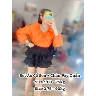 Tiểu thư áo sơ mi bigsize 60 - 90kg