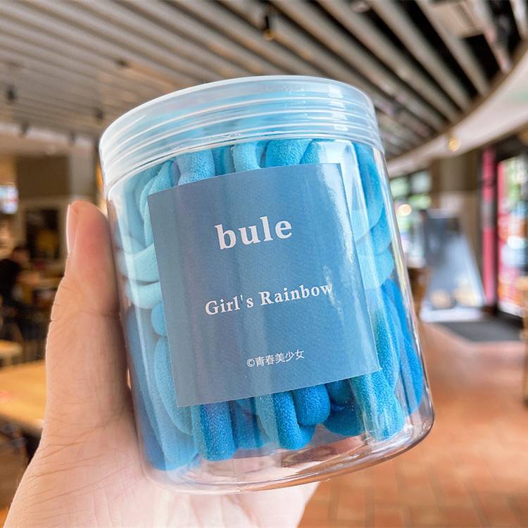 Hộp 50 Dây Thun Cột Tóc Nhiều Màu Tùy Chọn Thời Trang Hàn Quốc 2021