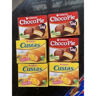 Bánh chocopie, bánh custas xả lỗ