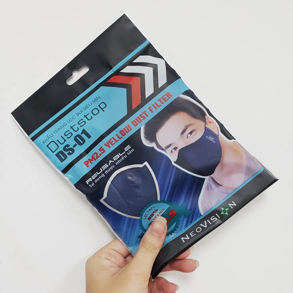Khẩu Trang Lọc Bụi Siêu Mịn Duststop DS-01 có 5 lớp lọc
