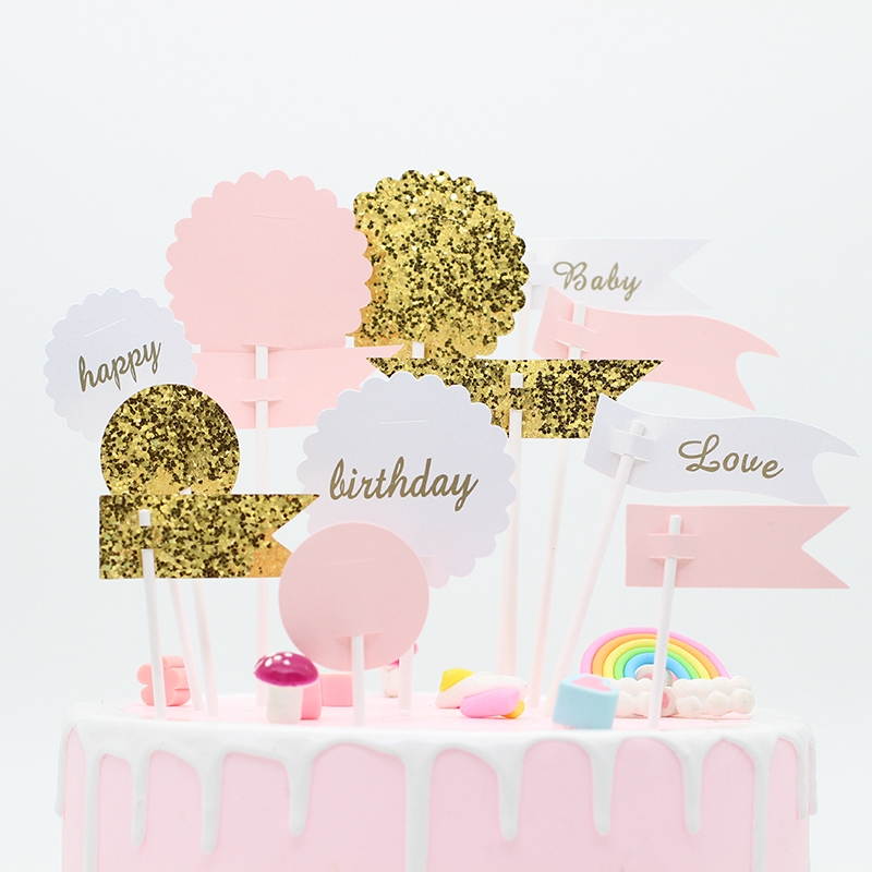 Set que HPBD Baby Love hồng