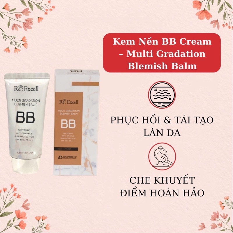 Kem Nền B.B Cream Multi Gradation Blemish Balm che khuyết điểm, làm trắng da, chống nắng