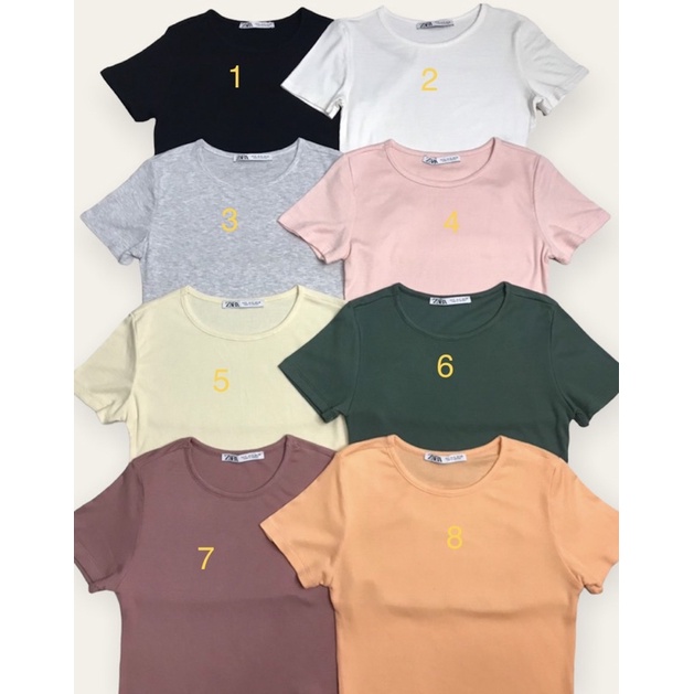 Áo thun gân body tay ngắn ZR vnxk