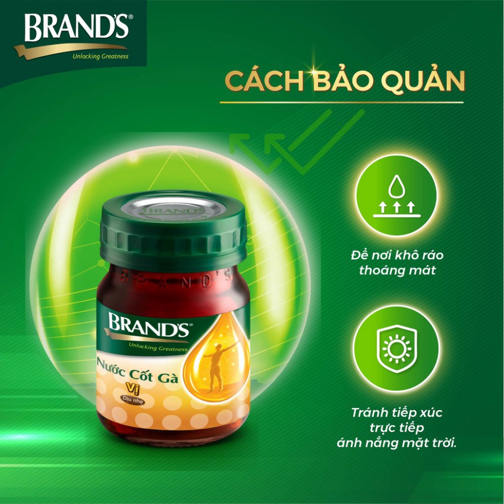 Hộp 6 Chai Nước Cốt Gà BRAND'S Vị Dịu Nhẹ (42ml/Chai)